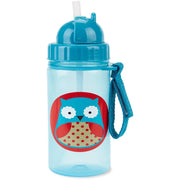 Skip Hop Zoo Straw Bottle with an Easy Grab Strap -13 Oz