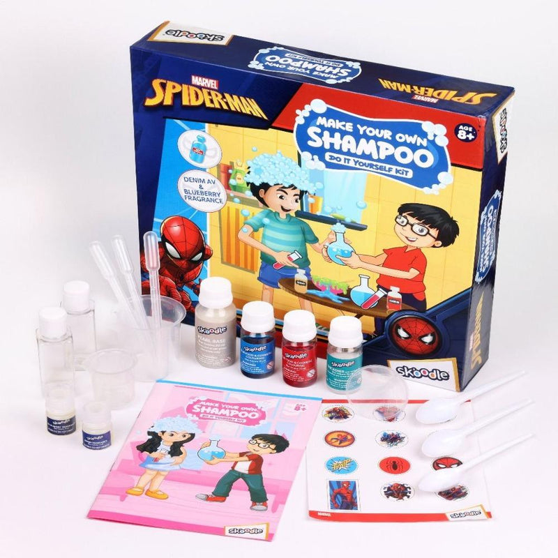Skoodle Marvel Spiderman Make Your Own Shampoo - Do It Yourself Kit
