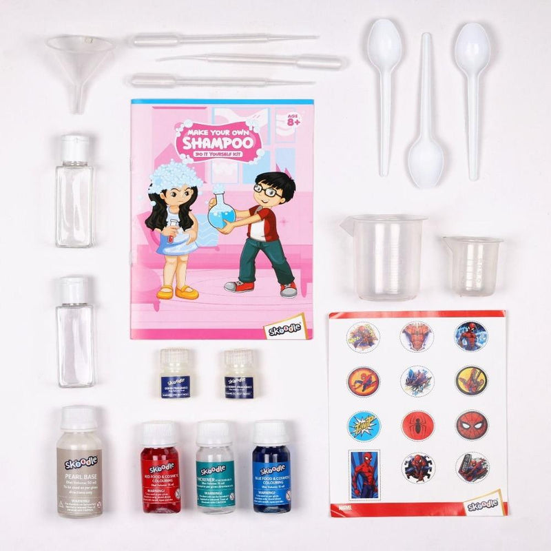 Skoodle Marvel Spiderman Make Your Own Shampoo - Do It Yourself Kit