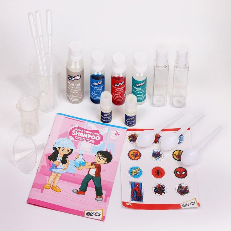 Skoodle Marvel Spiderman Make Your Own Shampoo - Do It Yourself Kit