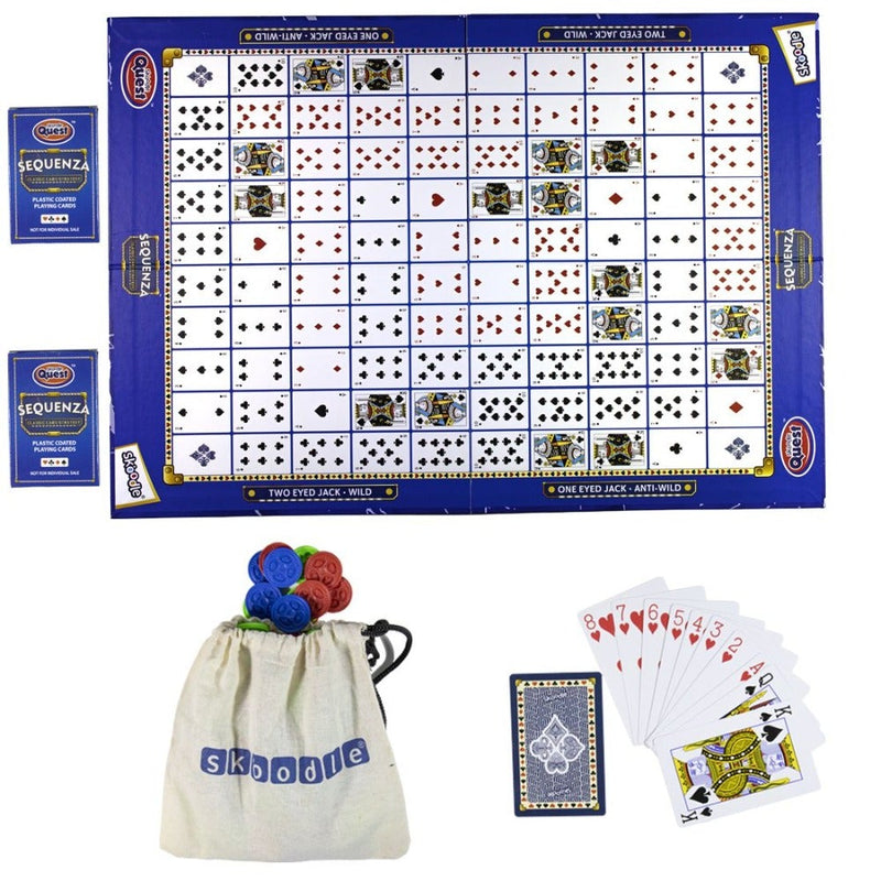Skoodle Quest Sequenza Classic Card Game
