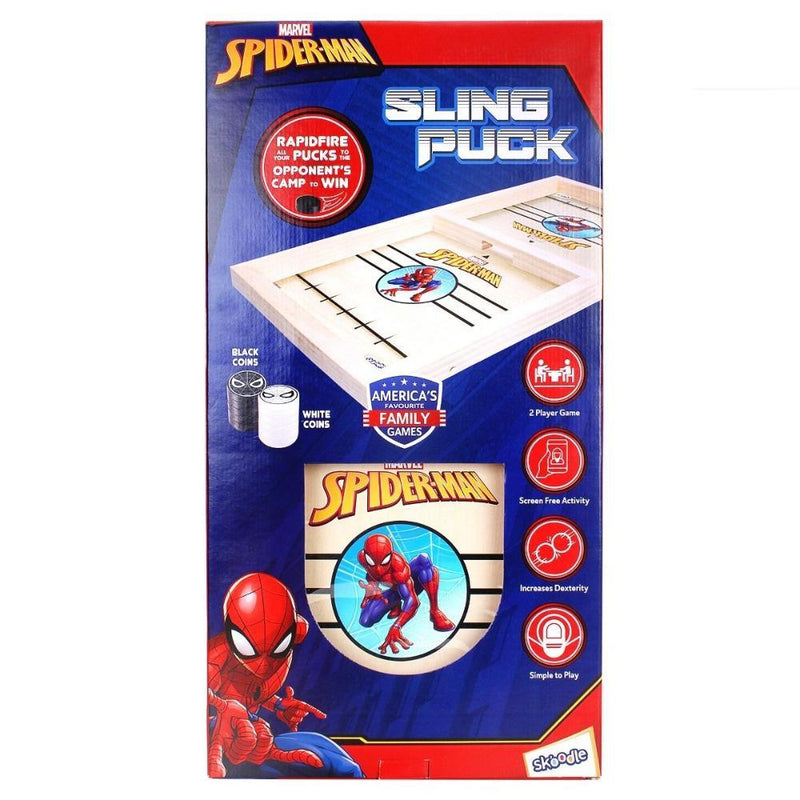 Skoodle Spider Man Sling Puck Game