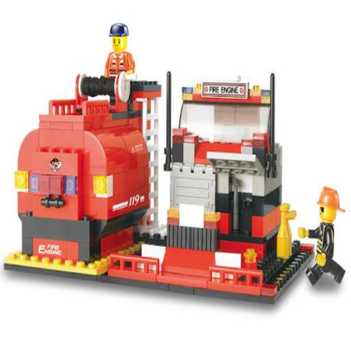 Sluban M38-B0220 Fire Engine Building Block Construction Set - 281 Bricks-Construction-Sluban-Toycra