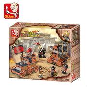 Sluban M38-B0262 RED Cliff Building Block Toys - 232 Pieces