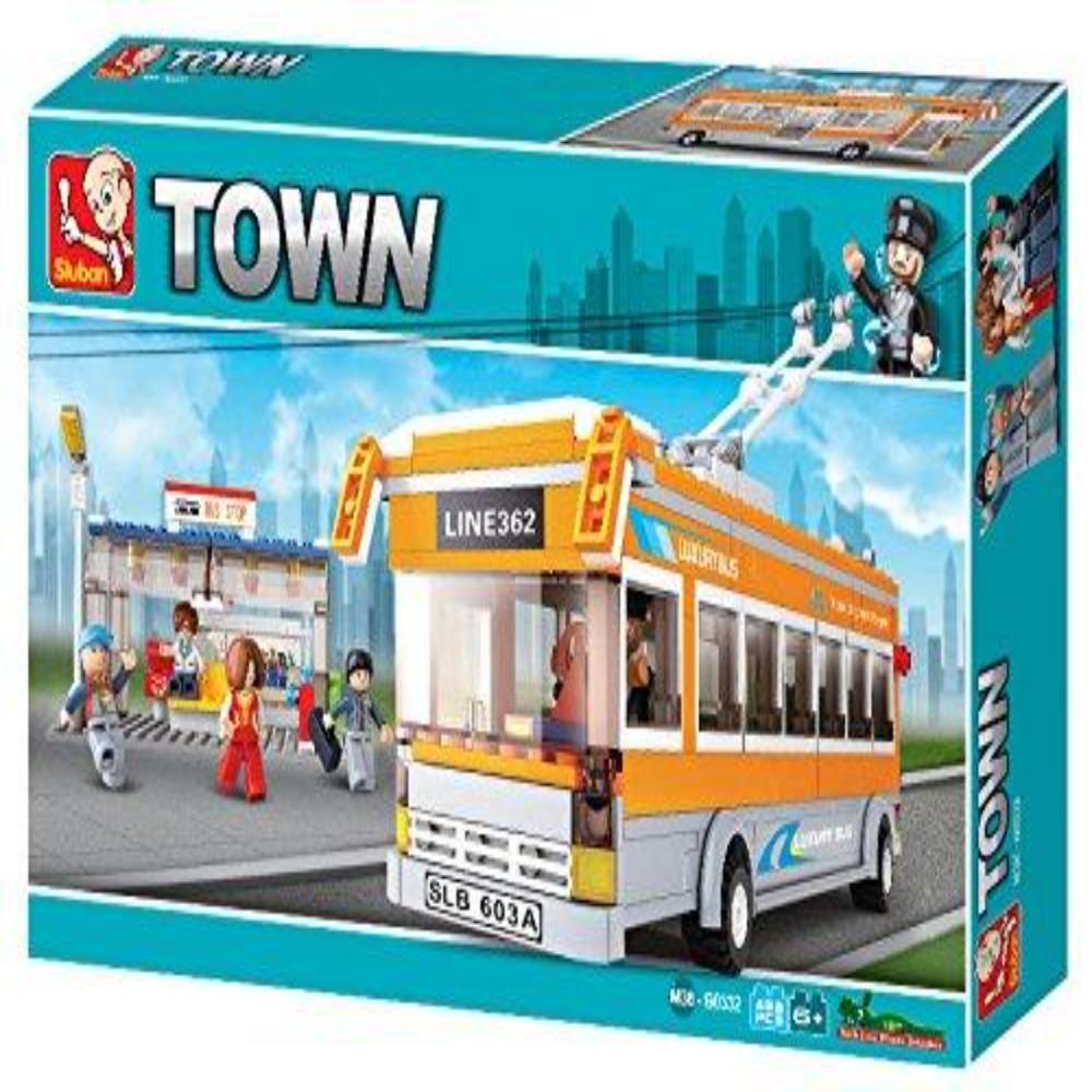 Sluban M38-B0332 Trolley Bus Building Block Set - 465 Pieces — Toycra