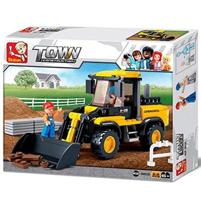 Sluban M38-B0538 Forklift Truck Building Block Set - 212 Pieces-Construction-Sluban-Toycra