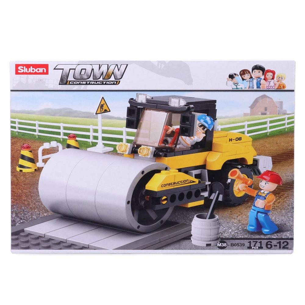 Sluban M38-B0539 Town Construction Road Roller Building Block Set - 171 Pieces