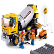 Sluban M38-B0550 Cement Mixer Truck Building Block Set - 296 Pieces