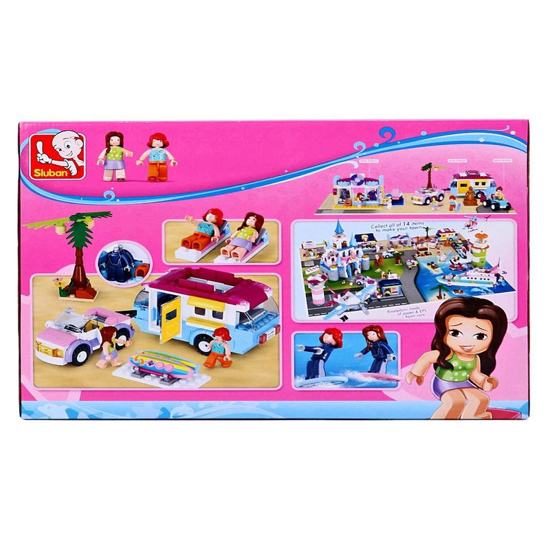 Sluban M38-B0606 Beach Holiday Building Block Set - 272 Pieces