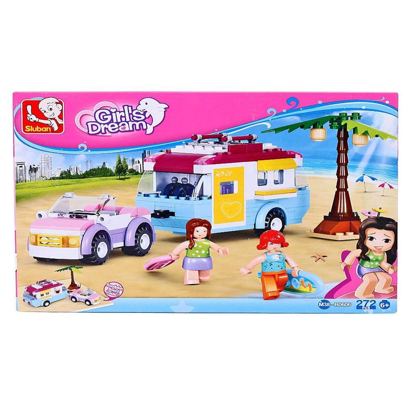 Sluban M38-B0606 Beach Holiday Building Block Set - 272 Pieces