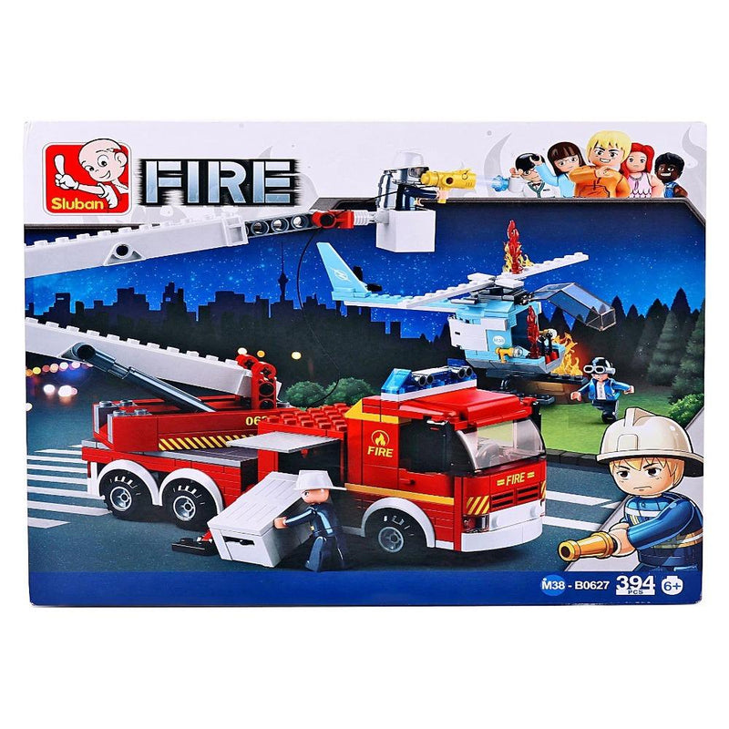 Sluban M38-B0627 Tower Ladder Fire Truck Building Block Set - 394 Pieces