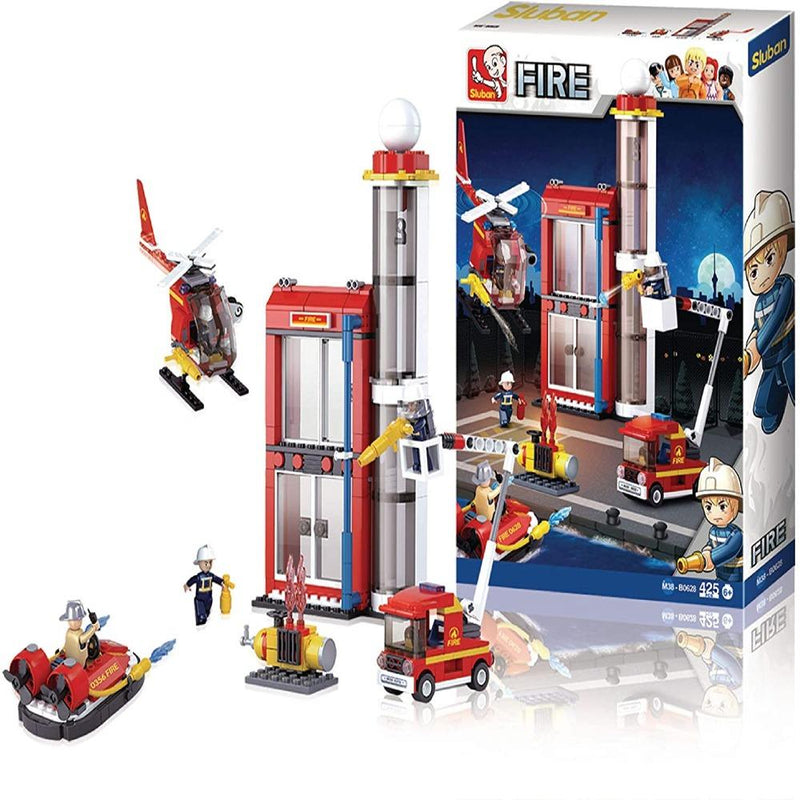 Sluban M38-B0628 Fire Substation Block Toys - 425 Pieces