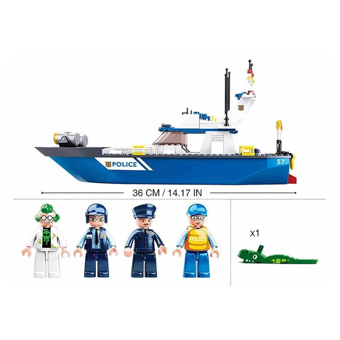 Sluban ‎M38-B0657 Land & Sea Police Building Blocks-Construction-Sluban-Toycra