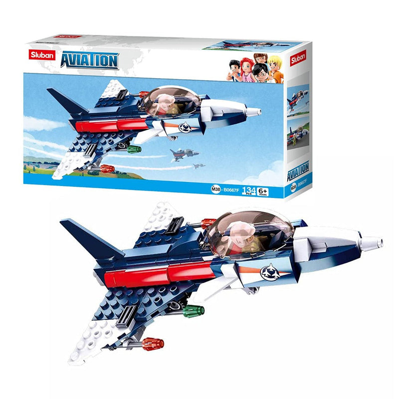 Sluban M38-B0667F Aviation Performance Plane Building Bricks