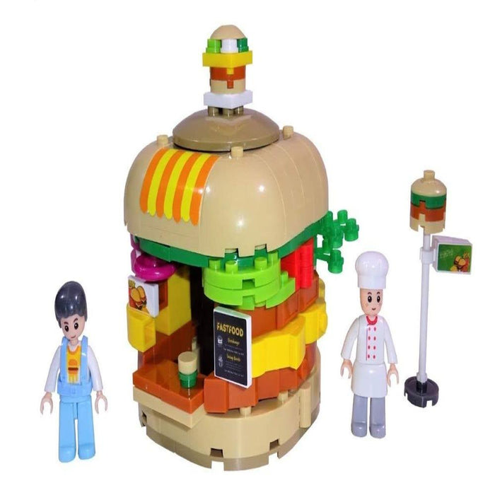 Sluban M38-B0705A Food Court Hamburger Blocks Toy Set - 276 Pieces-Construction-Sluban-Toycra