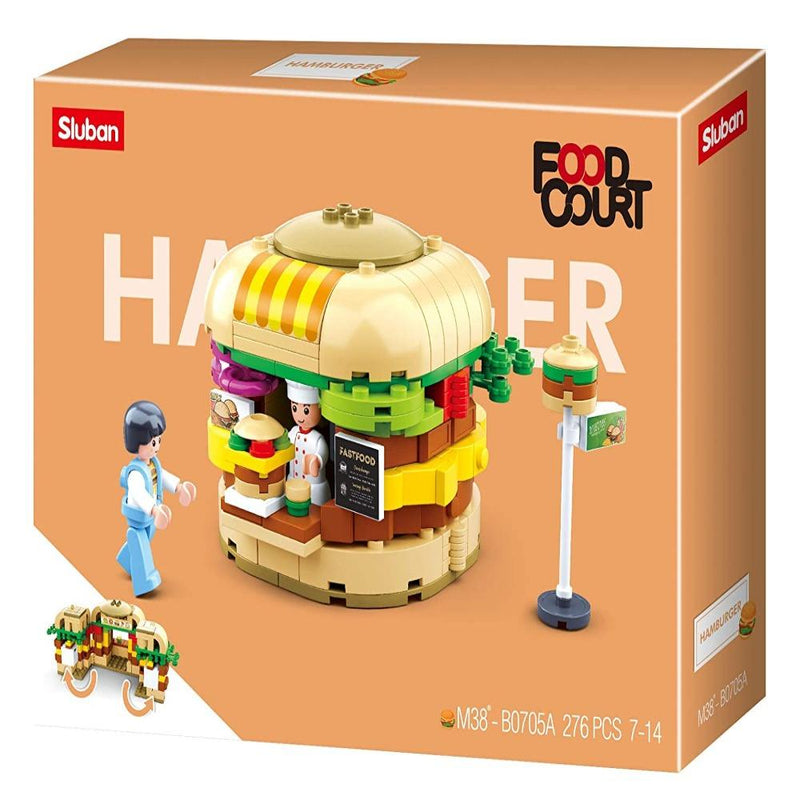 Sluban M38-B0705A Food Court Hamburger Blocks Toy Set - 276 Pieces