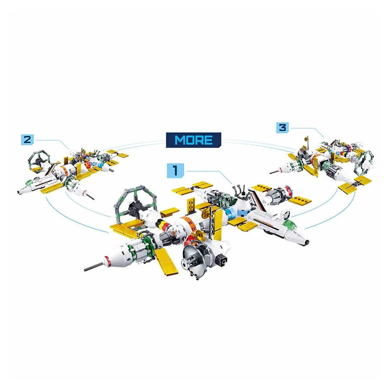 Sluban ‎M38-B0732 International Space Station 8 in 1 Building Blocks