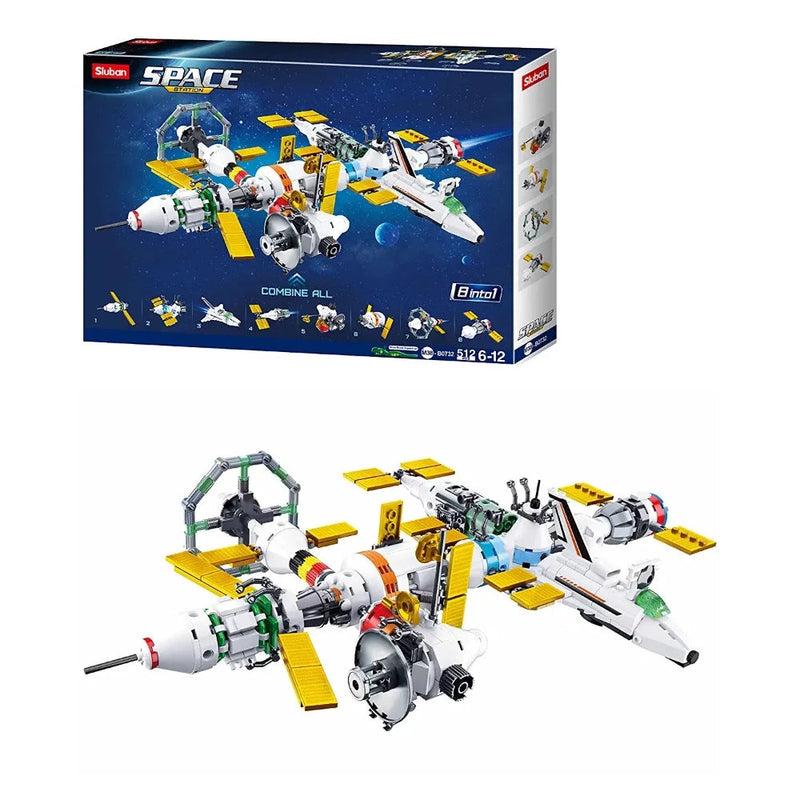 Sluban ‎M38-B0732 International Space Station 8 in 1 Building Blocks
