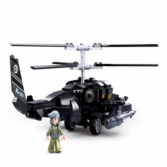 Sluban sluban military blocks army bricks toy - black hawk helicopter  (m38-b0509)