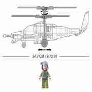 Sluban M38-B0752 Model Bricks Ka-50 Black Shark