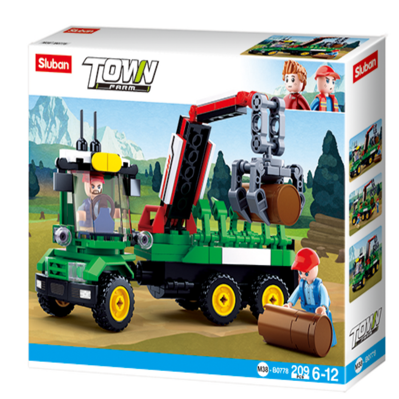Sluban M38-B0778 Town Log Trailer