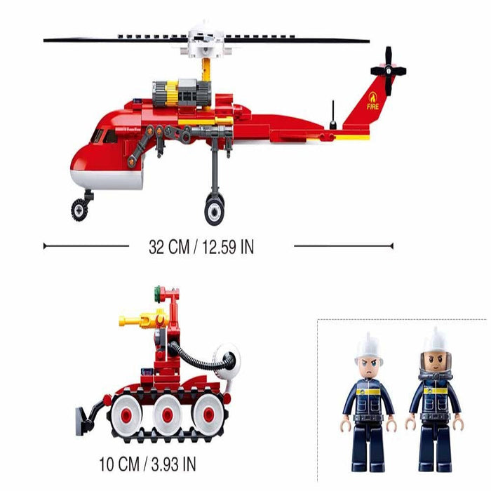 Sluban M38-B0807 Fire-Helicopter-Construction-Sluban-Toycra