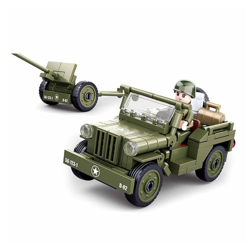 Sluban M38-B0853 WWII Willys Jeep Building Blocks