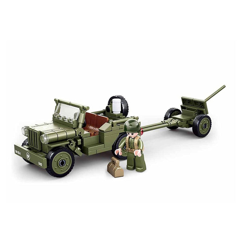 Sluban M38-B0853 WWII Willys Jeep Building Blocks