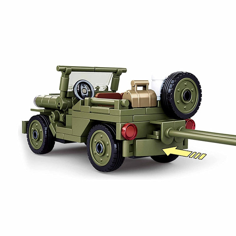 Sluban M38-B0853 WWII Willys Jeep Building Blocks