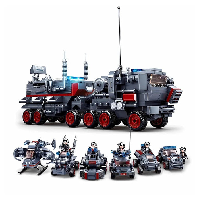 Sluban‎ M38-B0927 Command Vehicle 6 Into 1 Building Blocks-Construction-Sluban-Toycra