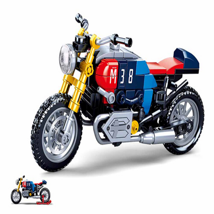 Sluban M38-B0958 Model Bricks Cafe Racer Motorcycle-Construction-Sluban-Toycra