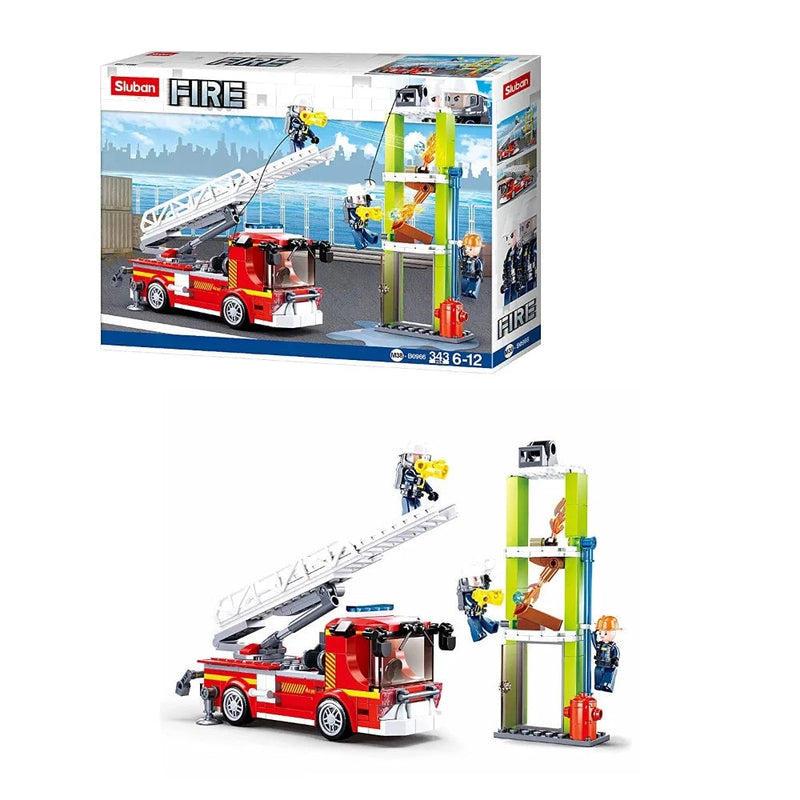 Sluban ‎M38-B0966 Fire Engine Building Blocks - 343 Pieces