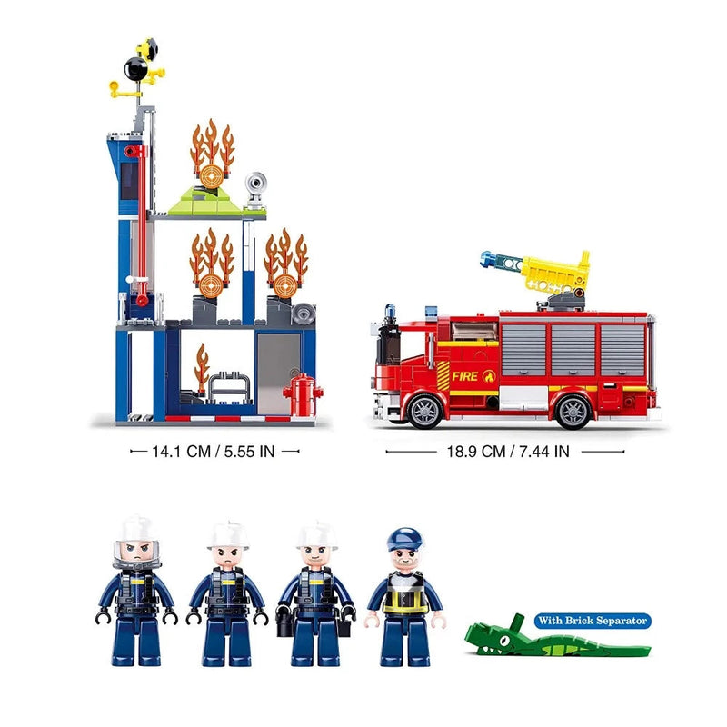 Sluban ‎M38-B0967 Fire Fighting Training Center Building Blocks
