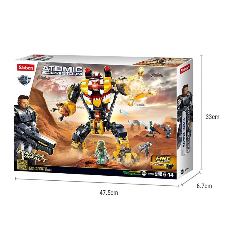 Sluban ‎M38-B0997 Fire Rain-Inquisitor Robot Building Blocks