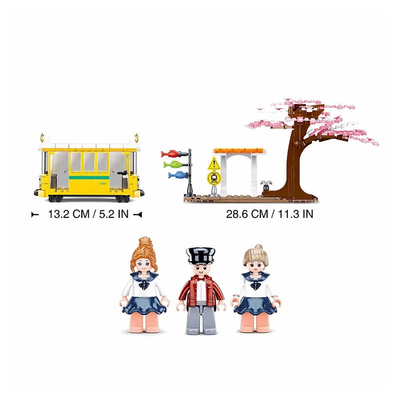 Sluban ‎M38-B1018 Happy Diary-Downtown Tram Building Blocks