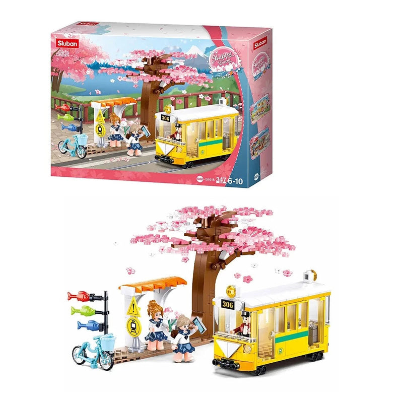 Sluban ‎M38-B1018 Happy Diary-Downtown Tram Building Blocks