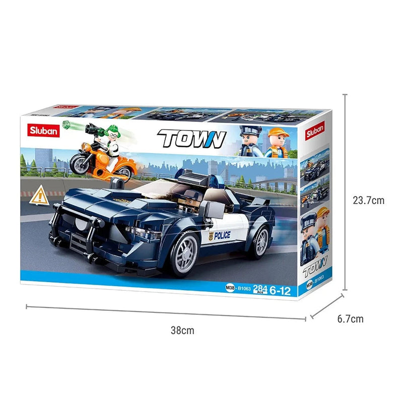 Sluban ‎M38-B1063 Town-Police Car Building Blocks