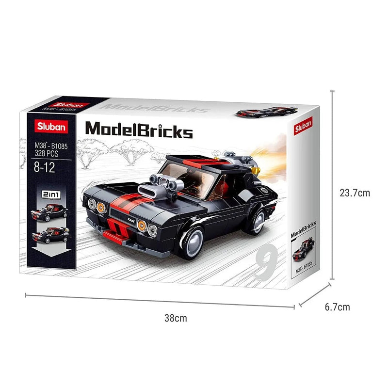 Sluban ‎M38-B1085 Modified CAR 2IN1 Building Blocks