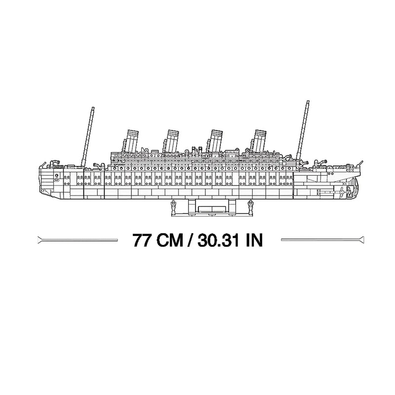 Sluban M38-B1122 Titanic Building Blocks - 2401 Pcs