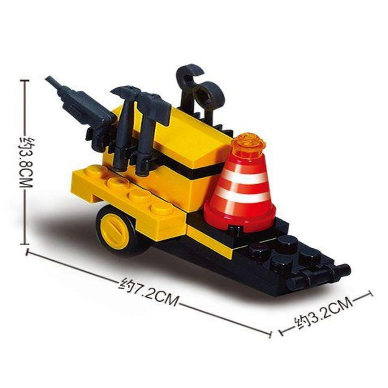 Sluban M38-B9600 Town Heavy Engineering Blocks Building Set - 106 Pieces