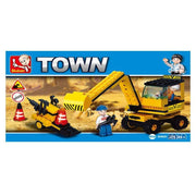Sluban M38-B9600 Town Heavy Engineering Blocks Building Set - 106 Pieces