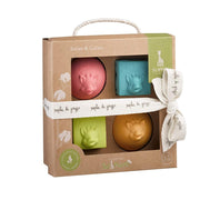 Sophie la girafe So'Pure 2 balls and 2 cubes set