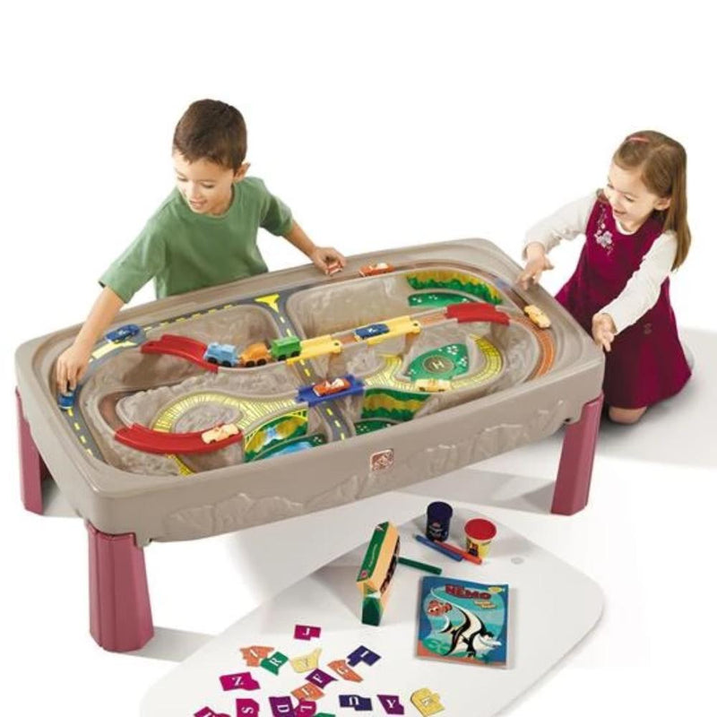 Step2 Deluxe Canyon Road Train & Track Table-Outdoor Toys-Step2-Toycra