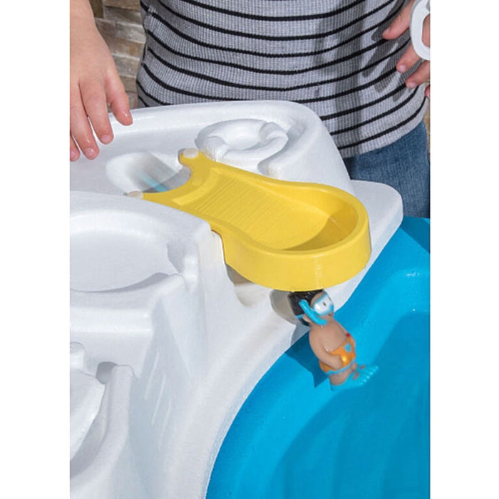 Step2 Fiesta Cruise Sand & Water Table with Umbrella-Outdoor Toys-Step2-Toycra