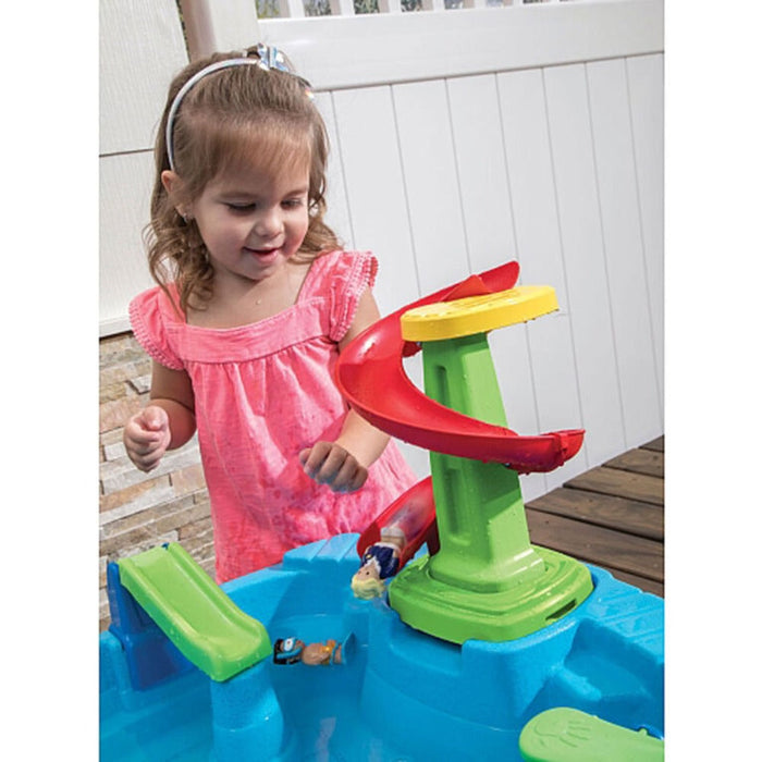 Step2 Fiesta Cruise Sand & Water Table with Umbrella-Outdoor Toys-Step2-Toycra