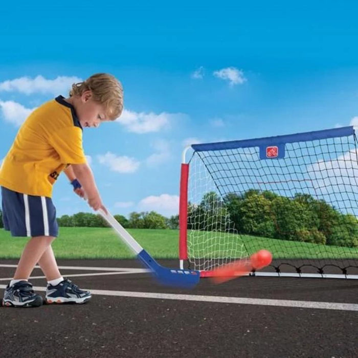 Step2 Kickback Soccer Goal and Pitch Back-Outdoor Toys-Step2-Toycra