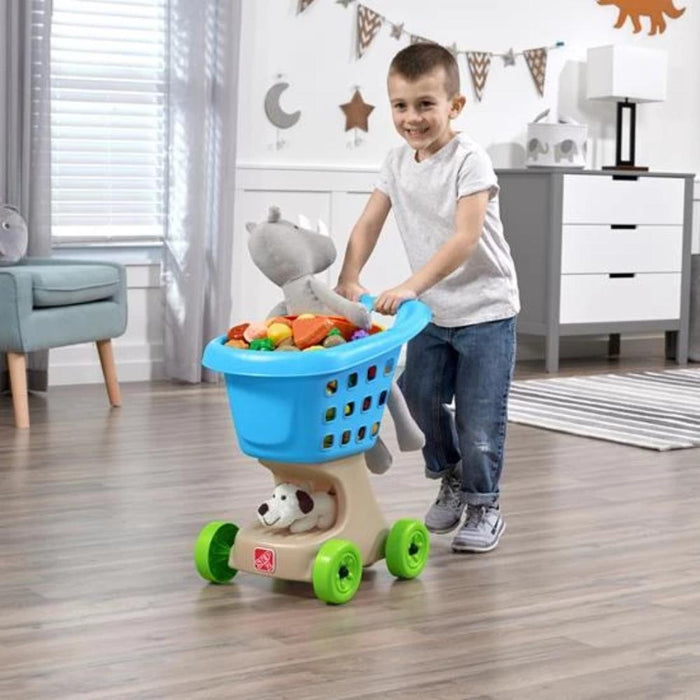 Step2 Little Helper's Shopping Cart -Blue-Pretend Play-Step2-Toycra