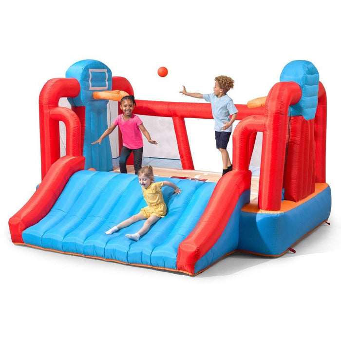 Step2 MAX Sports Full Court Basketball ‘n Slide Inflatable Bouncer-Outdoor Toys-Step2-Toycra