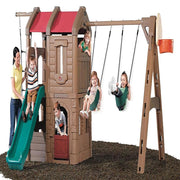 Step2 Naturally Playful Adventure Lodge Play Center-Outdoor Toys-Step2-Toycra
