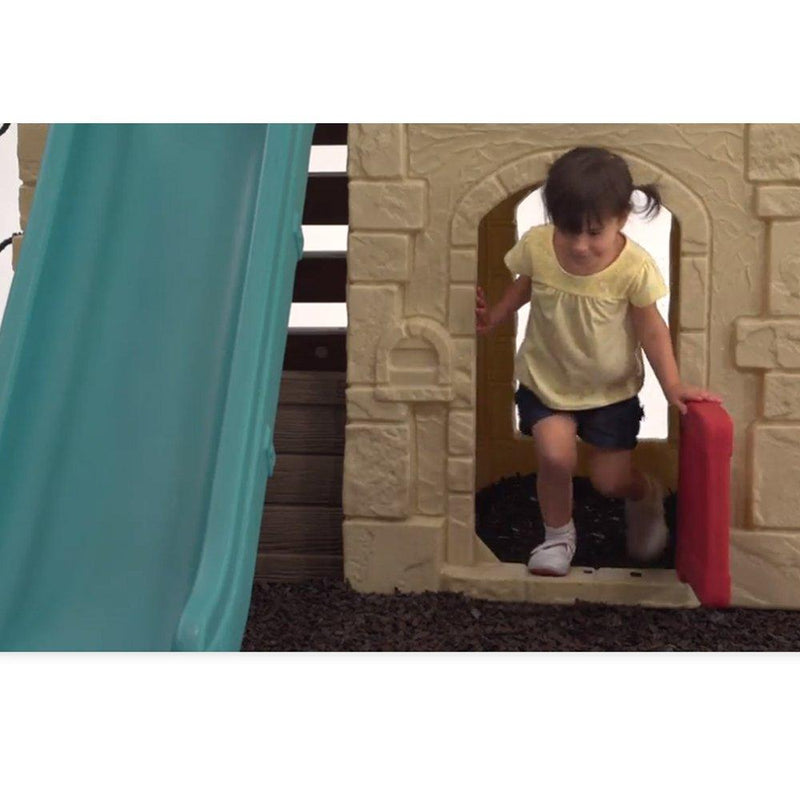 Step2 Naturally Playful Adventure Lodge Play Center with Glider-Outdoor Toys-Step2-Toycra